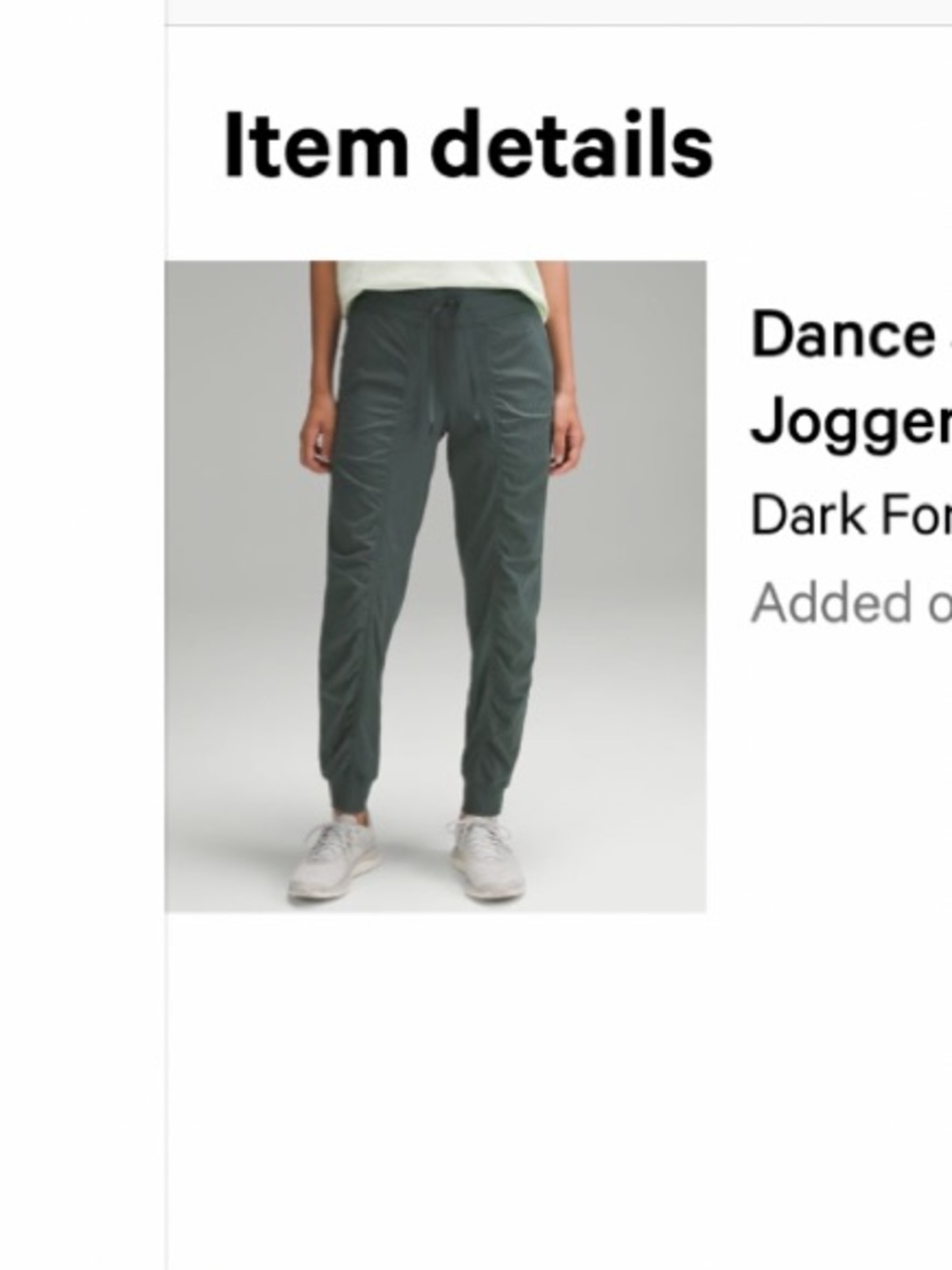 lululemon athletica 🍋 Dance Studio Mid-rise Jogger in dark forest - Picture 8 of 8